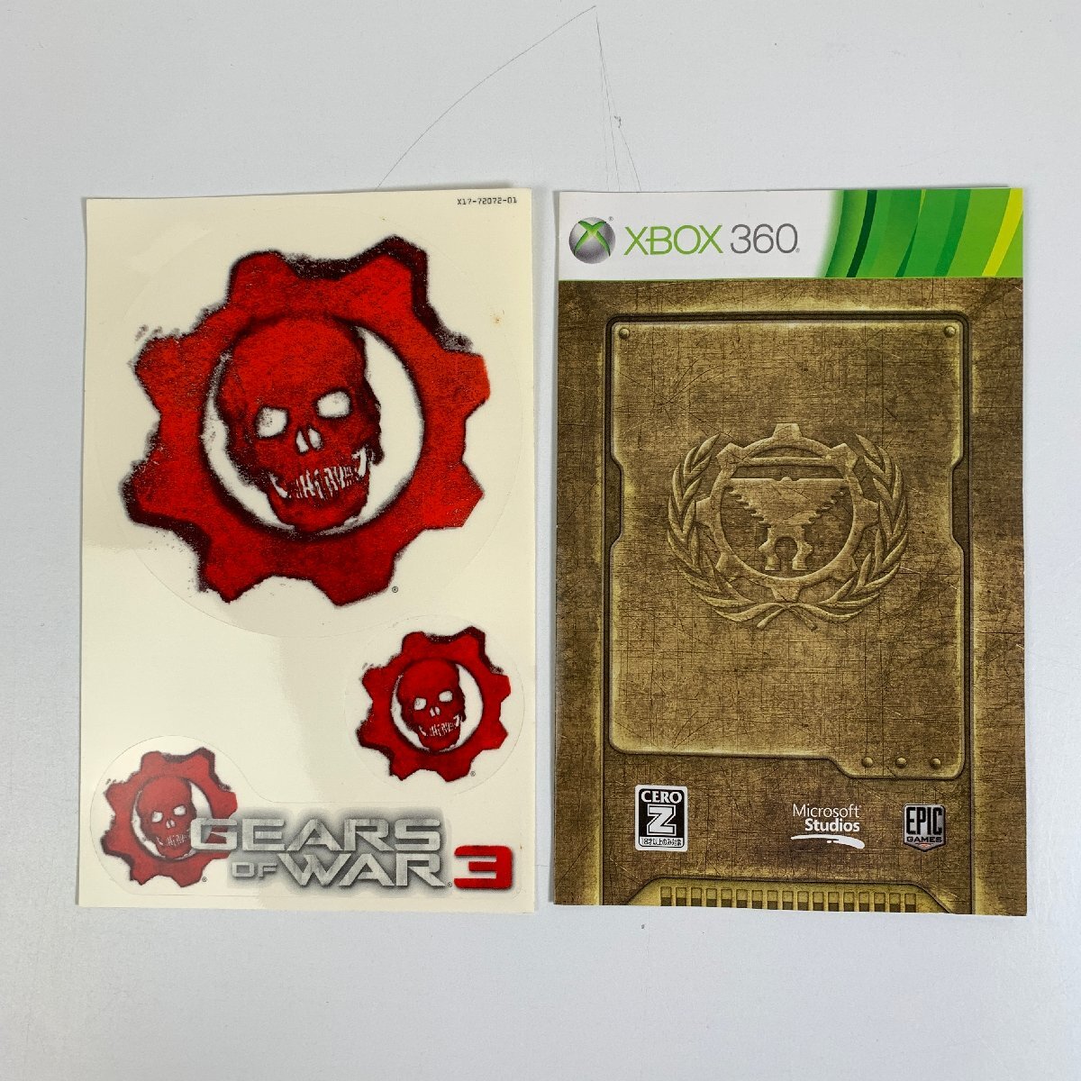 Y7A627 Xbox 360 X box Gears of War 3 GEARS OF WAR Aichi 3cm размер 