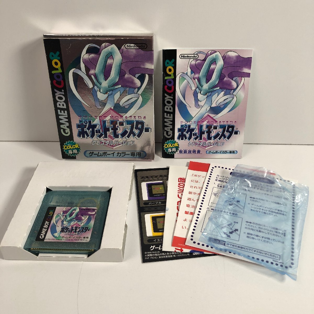 Y8-277 GB GBC ゲームボーイ カラー ポケットモンスタークリスタル GAMEBOY Pokemon Crystal GOOD CONDITION 起動確認 愛知 60サイズ