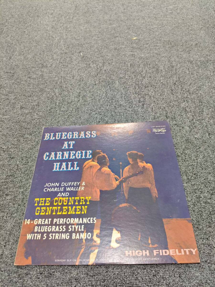 LP レコード【The Country Gentlemen Bluegrass At Carnegie Hall　カントリー・ジェントルメン 】 VIP-5053/L110936