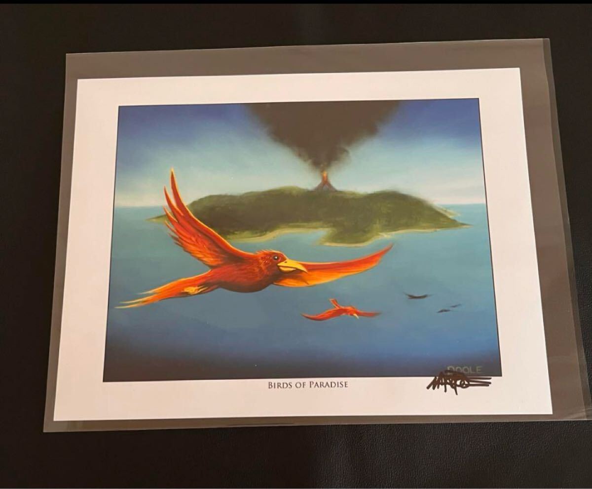 Mark Poole氏直筆サイン入りアートプリント 複製原画 極楽鳥 MTG Mark Poole氏直筆サイン入りアートプリント 複製原画 極楽鳥 MTG