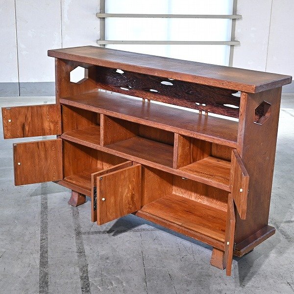 希少 屋久杉 サイドボード 天然木 世界遺産 水屋 茶棚 飾り ダイニング