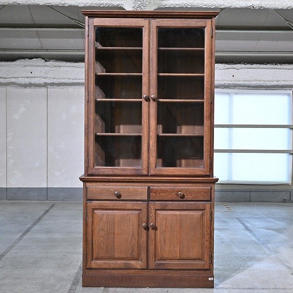近藤工芸「Solid Furniture」カップボード オーク材 無垢 旭川家具 ナラ 食器棚 キッチン ダイニング インテリア ソリッドファニチャー