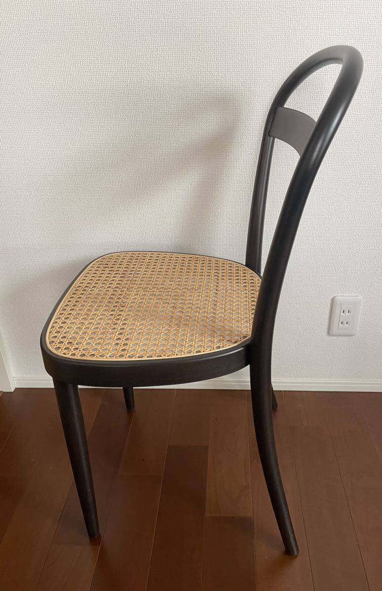 無印良品 THONET ブナ材曲げ木チェア 藤、ラタン ブラウン 無印良品 THONET ブナ材曲げ木チェア 藤、ラタン ブラウン