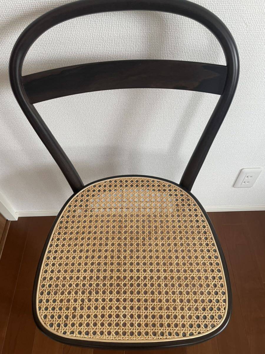 無印良品 THONET ブナ材曲げ木チェア 藤、ラタン ブラウン 無印良品 THONET ブナ材曲げ木チェア 藤、ラタン ブラウン