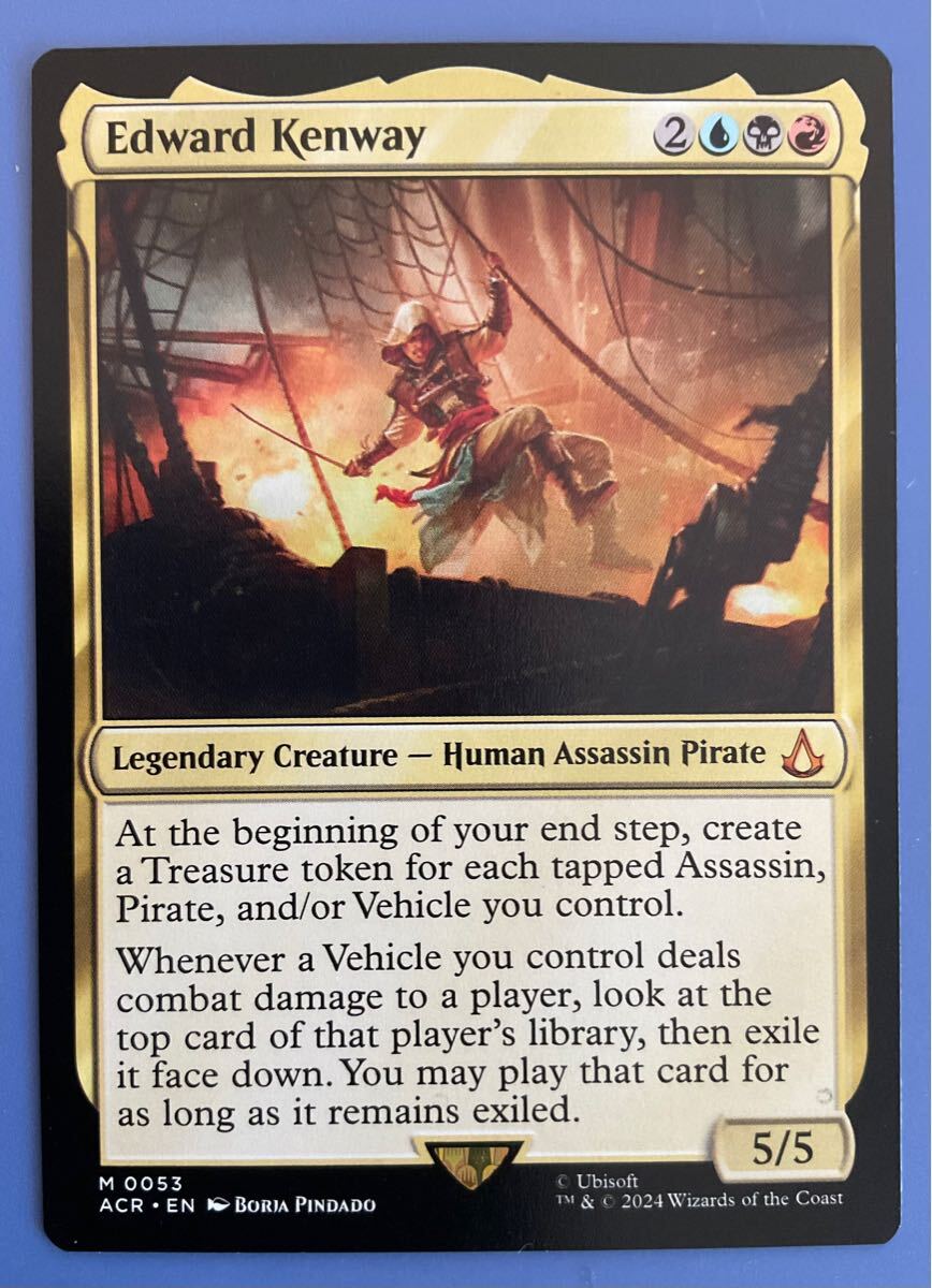 [AG-MTG] (053)《エドワード・ケンウェイ/Edward Kenway》[ACR] 金R 英語