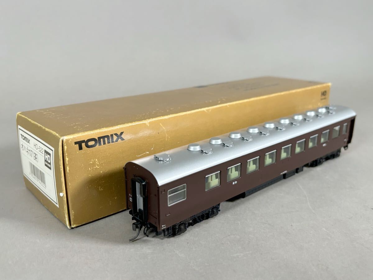 新品未使用TOMIX HO-522 オハネ17 茶 中古 TOMIX HO-522 国鉄 10系 客車 オハネ17 茶 HOゲージ 鉄道 模型