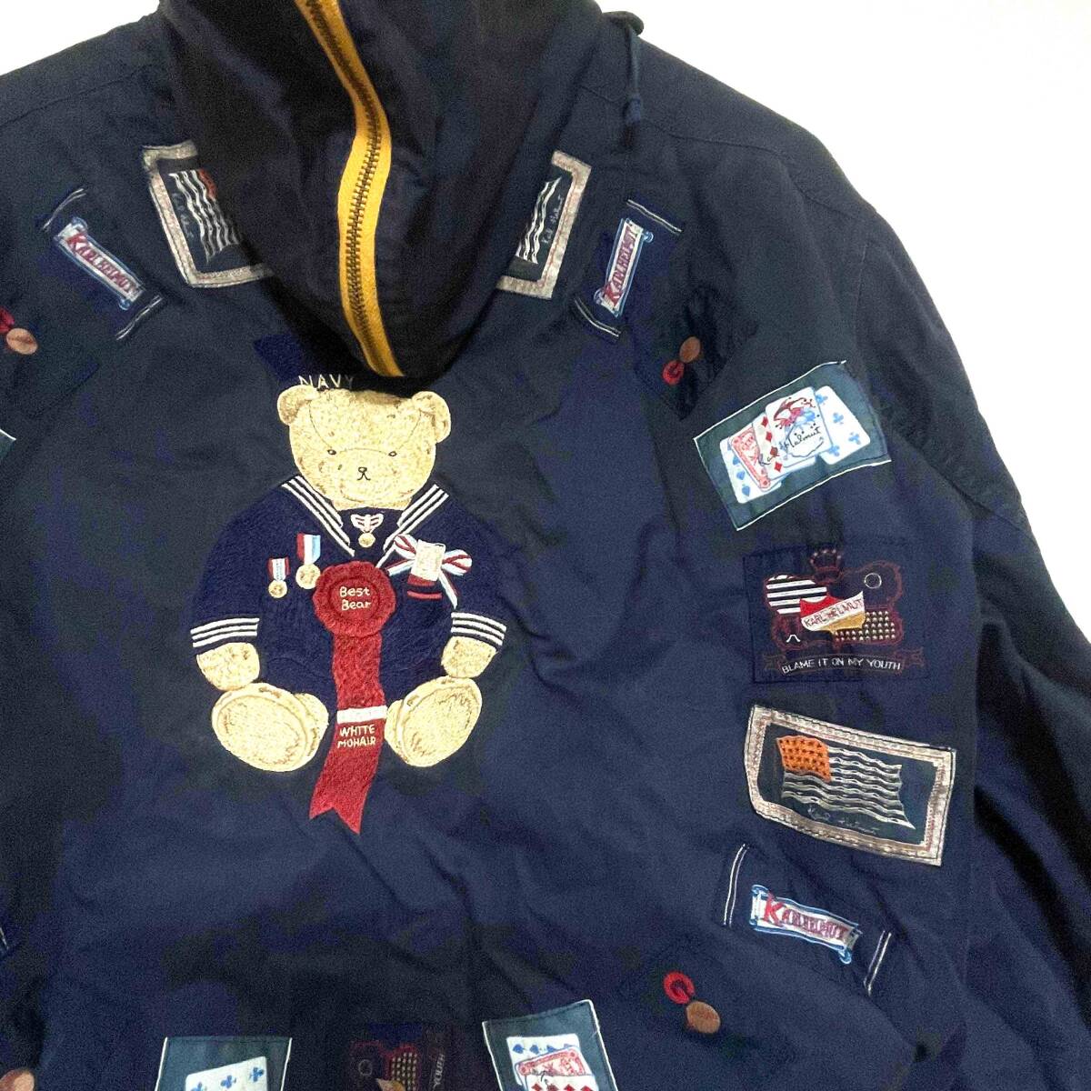 貴重 金子功時代 カールヘルム テディベア柄 グレー トレーナー