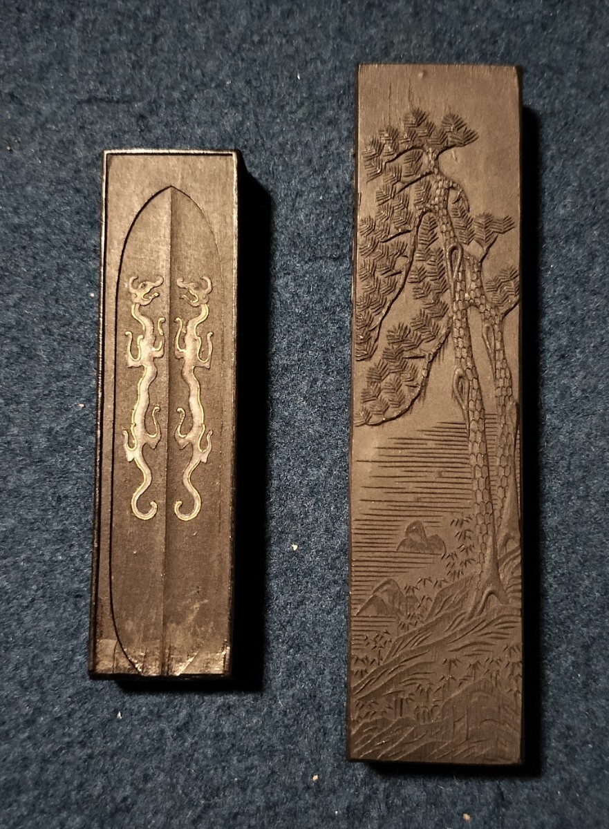 中国墨 晴雲秋月 徽歙曹素功六世孫堯千氏監製