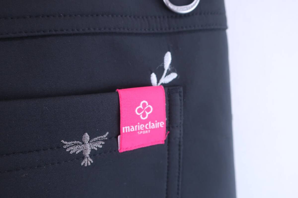 【美品】marie claire sport(マリ?クレール?スポーツ) パンツ 黒 レディース M ゴルフ用品 2411-0227 中古