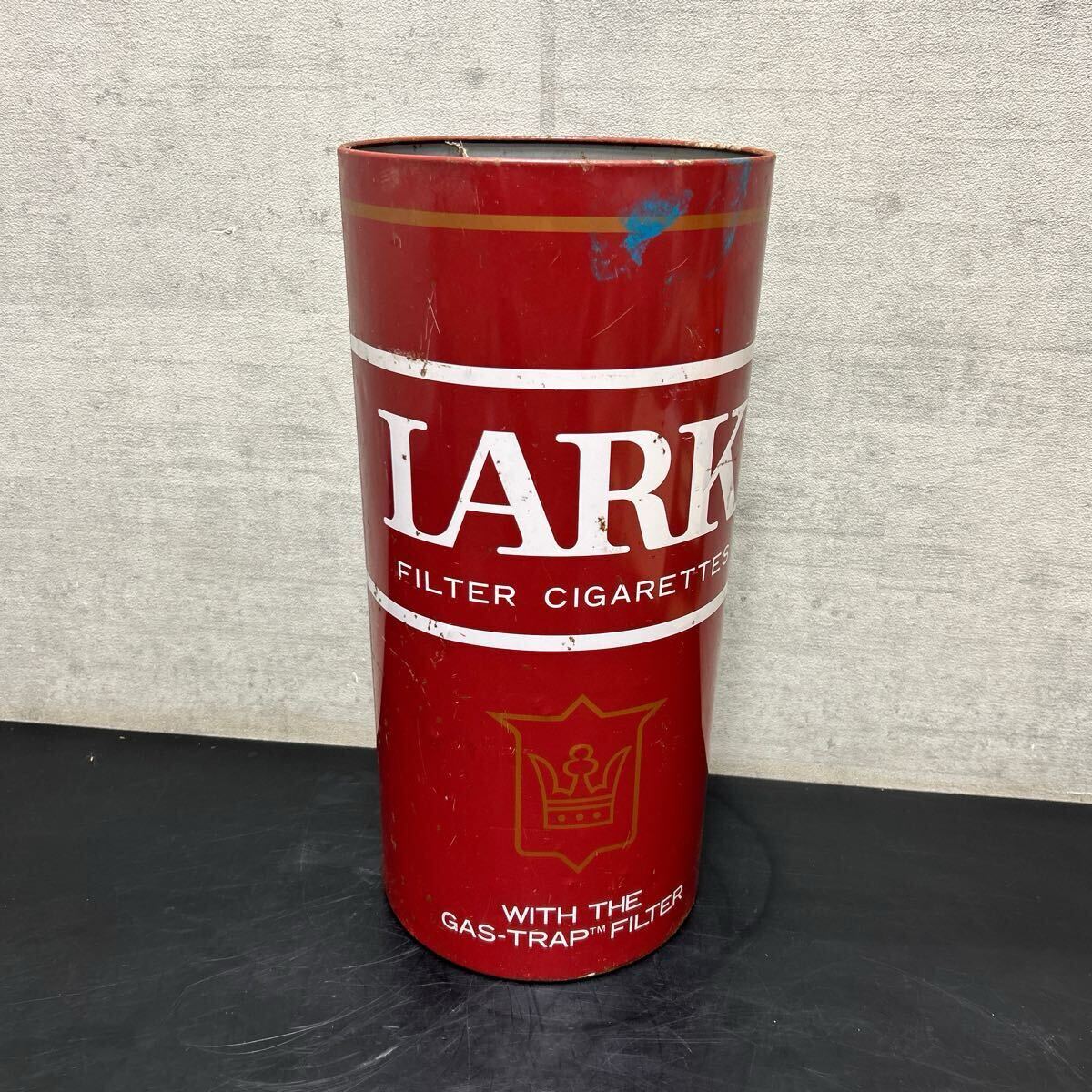 LARK ラーク ゴミ箱 スチール缶 ダストボックス 当時物 傘立て LARK ラーク ゴミ箱 スチール缶 ダストボックス 当時物 傘立て