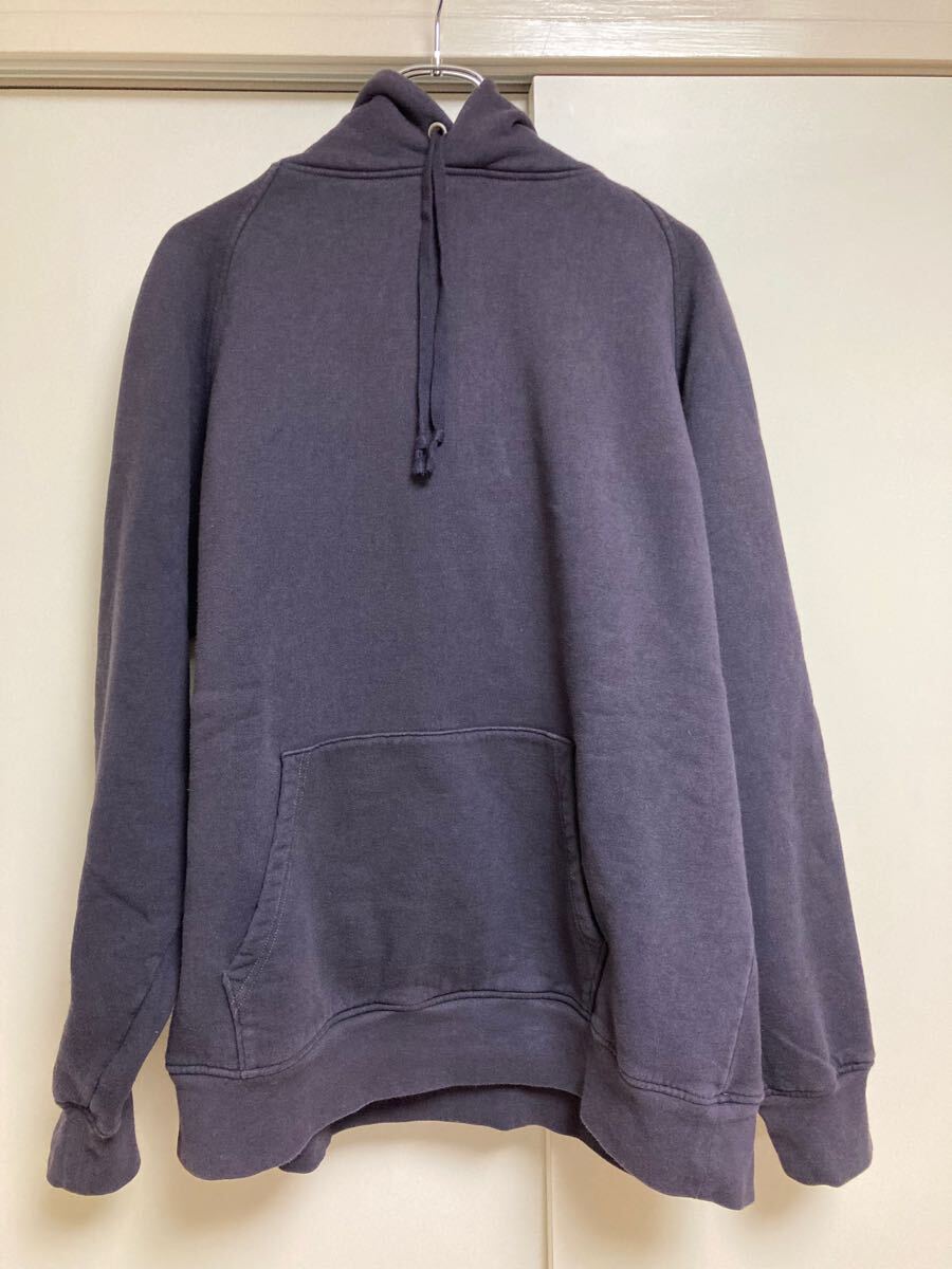 美品 COMOLI コットン 吊裏毛 スウェットパーカー FADE NAVY 美品 COMOLI コットン 吊裏毛 スウェットパーカー FADE NAVY