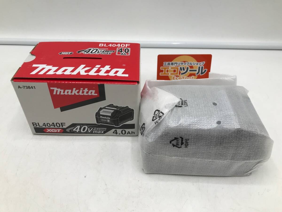 【未使用】○Makita/マキタ 40vmax 4.0Ahバッテリー 高出力タイプ BL4040F [ITL8U1AP55IC]