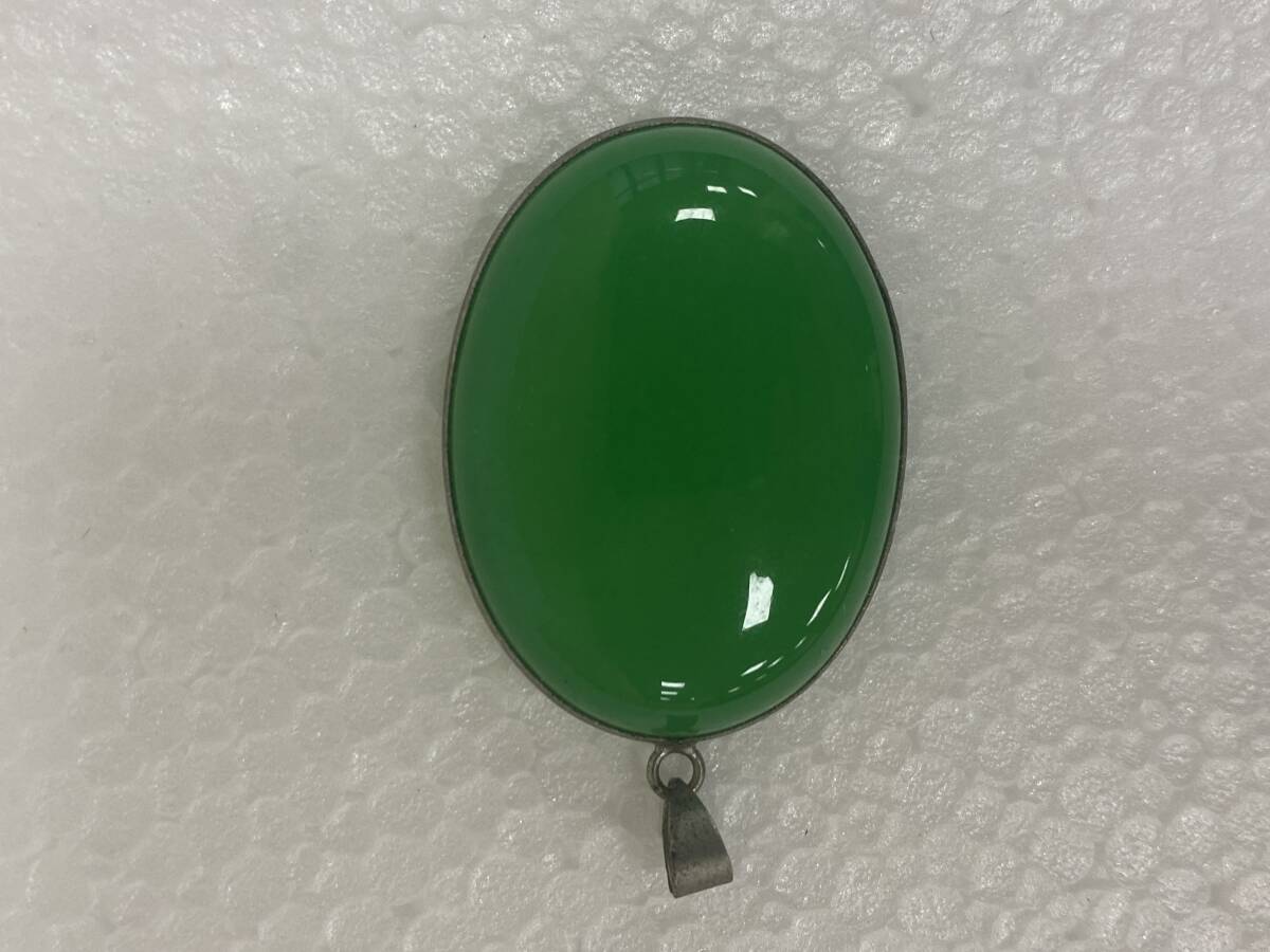 ■中国古玩 装身具【翡翠ヒスイ ペンダントトップ 】 時代物 極上品■_画像3