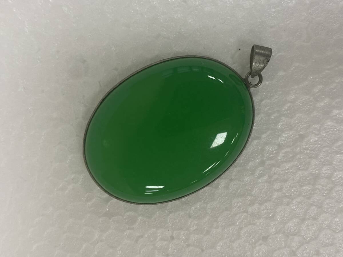 ■中国古玩 装身具【翡翠ヒスイ ペンダントトップ 】 時代物 極上品■_画像10