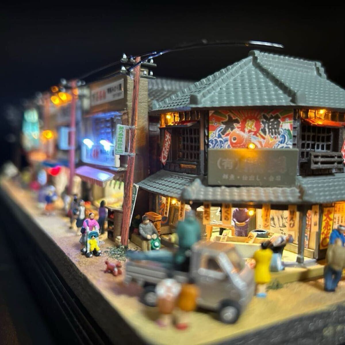 ★新春★1/150 ジオラマ★昭和の商店街★150分の1★ジオコレ情景★トミーテック★昭和の風景★nゲージ★昭和ロマン★