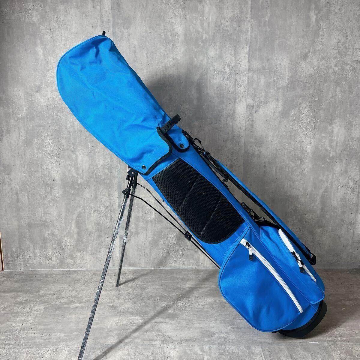 展示品 ハンドル付 スタンドキャディバッグ 7.5型 ネイビー 未 展示品 ハンドル付 スタンドキャディバッグ 7.5型 ネイビー 未
