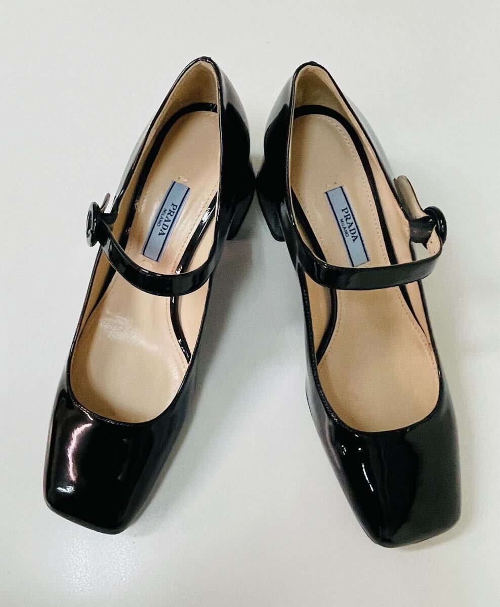 未使用 PRADA プラダ エナメル ストラップパンプス 36(23cm 未使用 PRADA プラダ エナメル ストラップパンプス 36(23cm