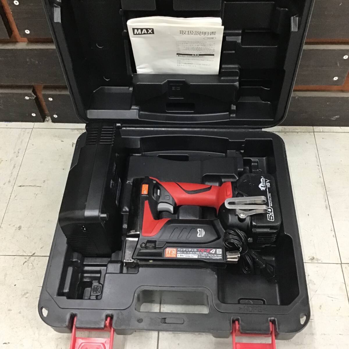 【中古品】 マックス/MAX コードレスタッカ・TG-Z4-BC/1850A ■送料無料・代引き・店頭受取対応■