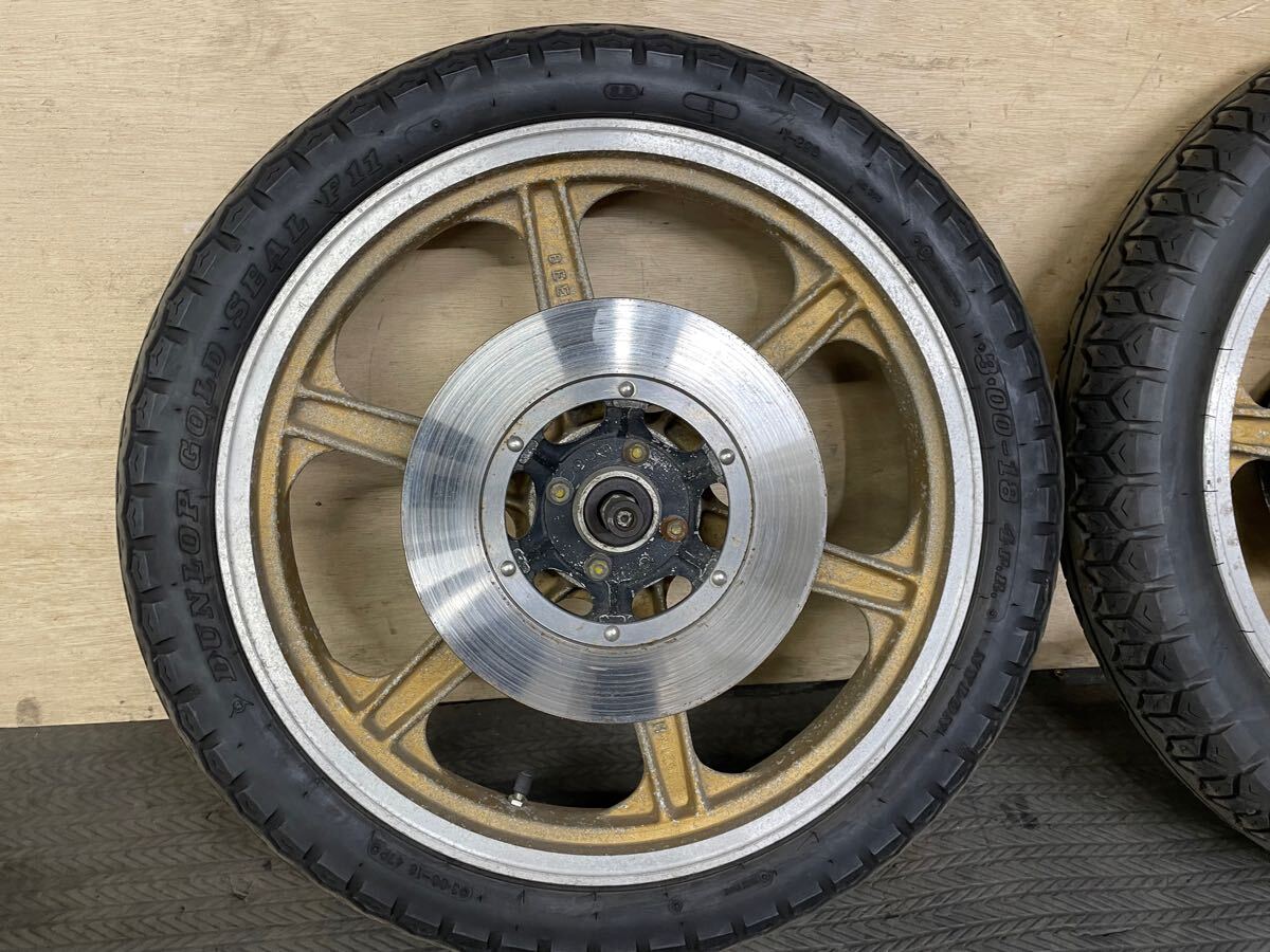 CB400FCB400four前後ホイール美品 CB400FCB400four前後ホイール美品