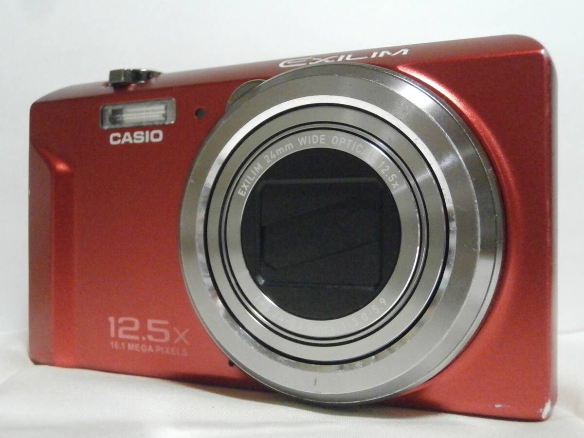 CASIO EXILIM EX-ZS160 レッド デジカメ CASIO EXILIM EX-ZS160 レッド (16.1メガ) 202A BT