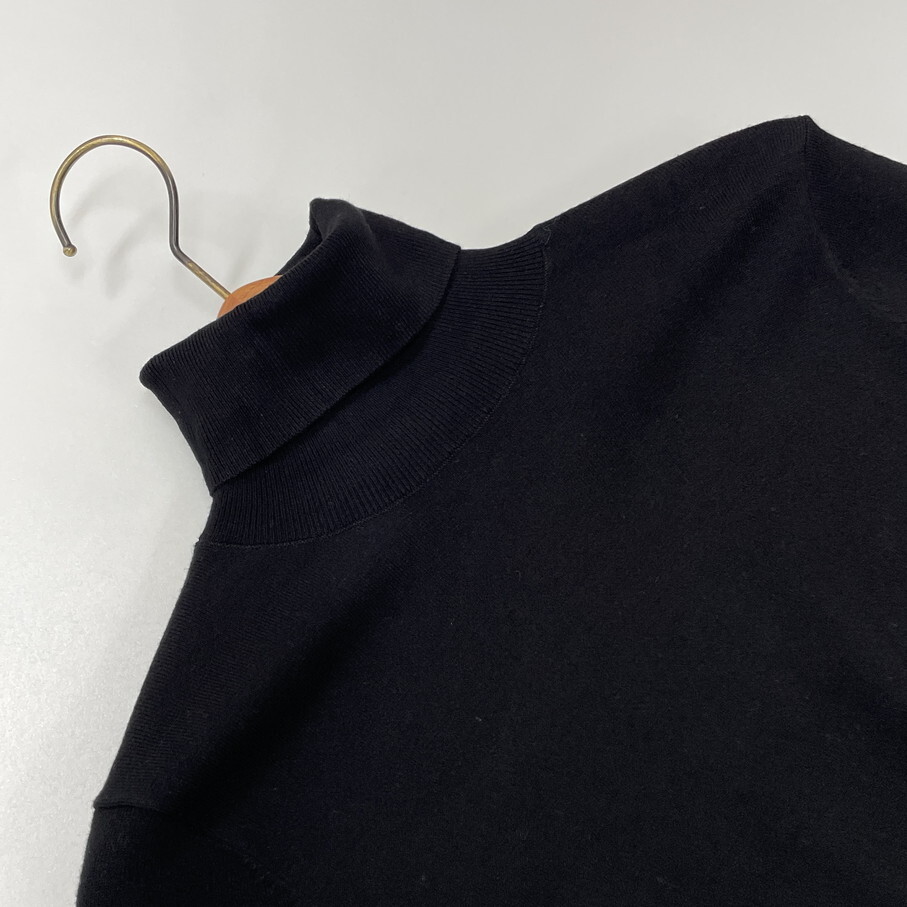 ZARA /L/ ブラック タートルネック長袖ニットセーター トップス