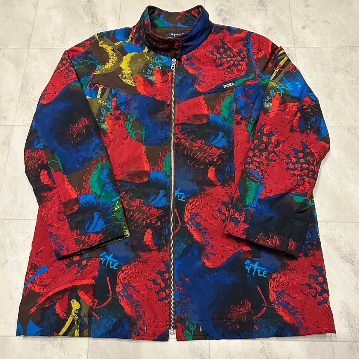 TOPYS FRANCE NATALIE 総柄 アウター ブルゾン ジャケット ポリエステル100% アトリエドール_画像1