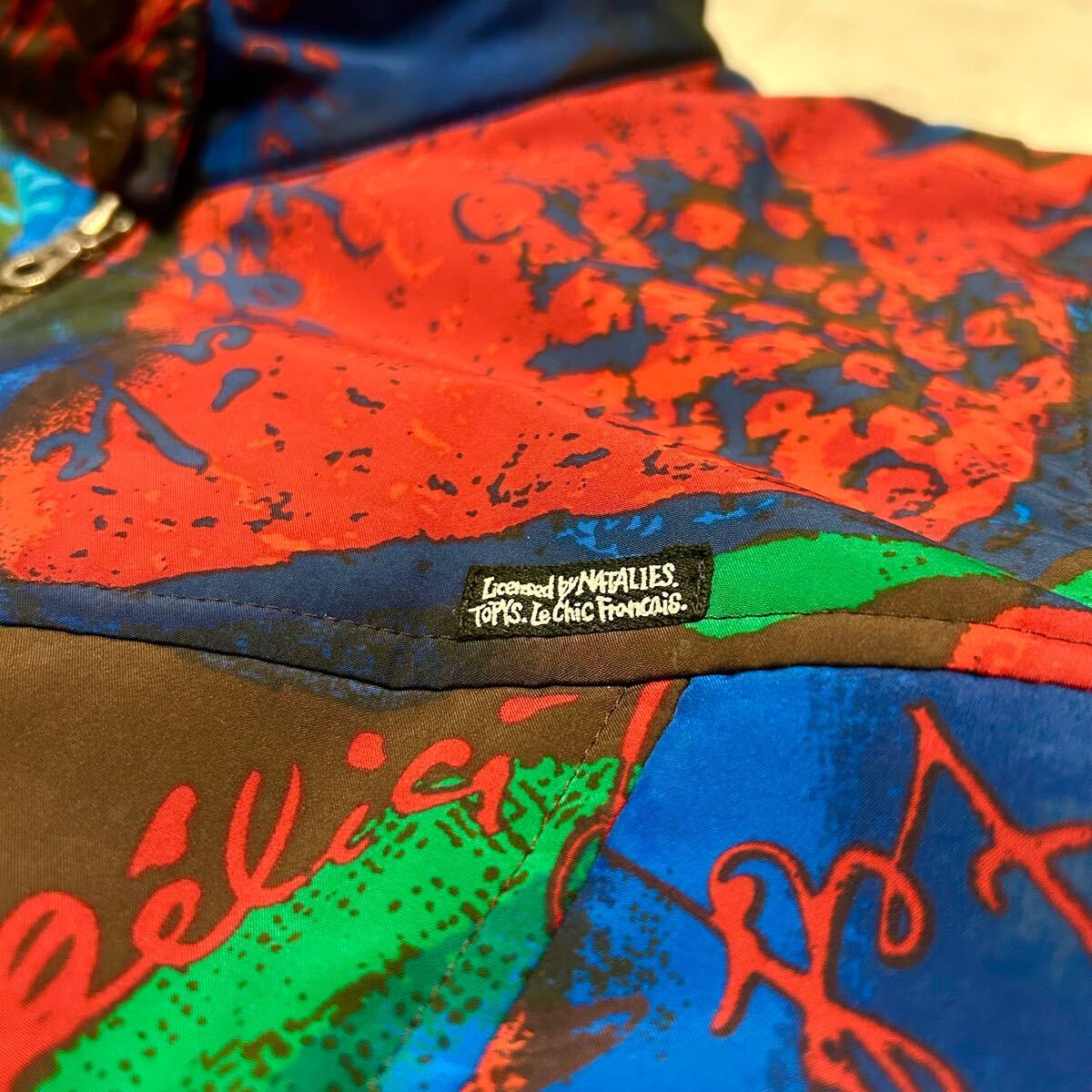 TOPYS FRANCE NATALIE 総柄 アウター ブルゾン ジャケット ポリエステル100% アトリエドール_画像5