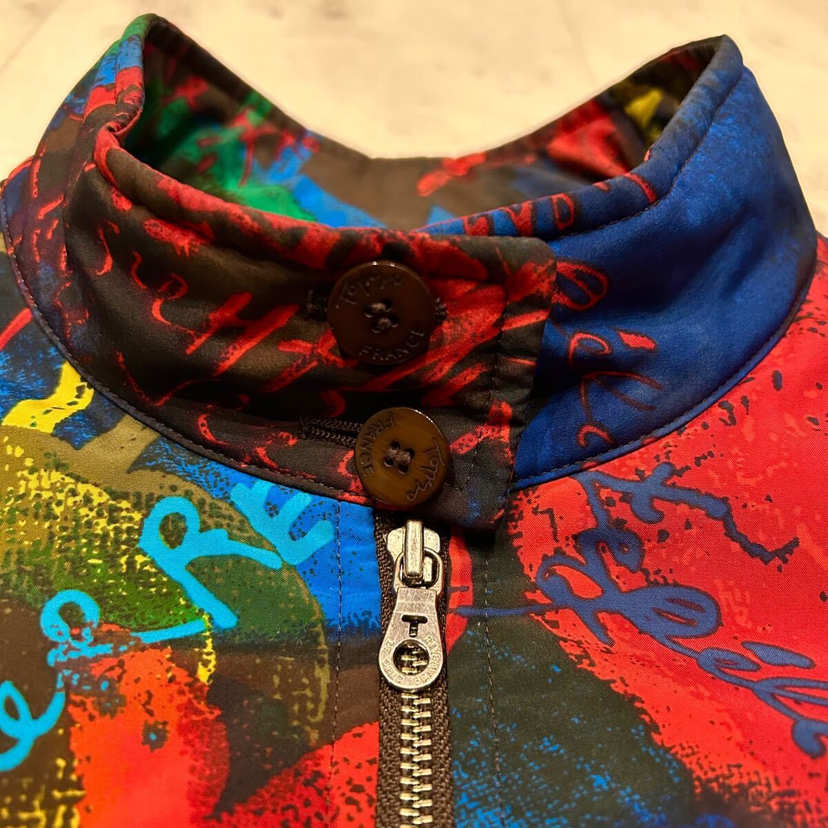 TOPYS FRANCE NATALIE 総柄 アウター ブルゾン ジャケット ポリエステル100% アトリエドール_画像6