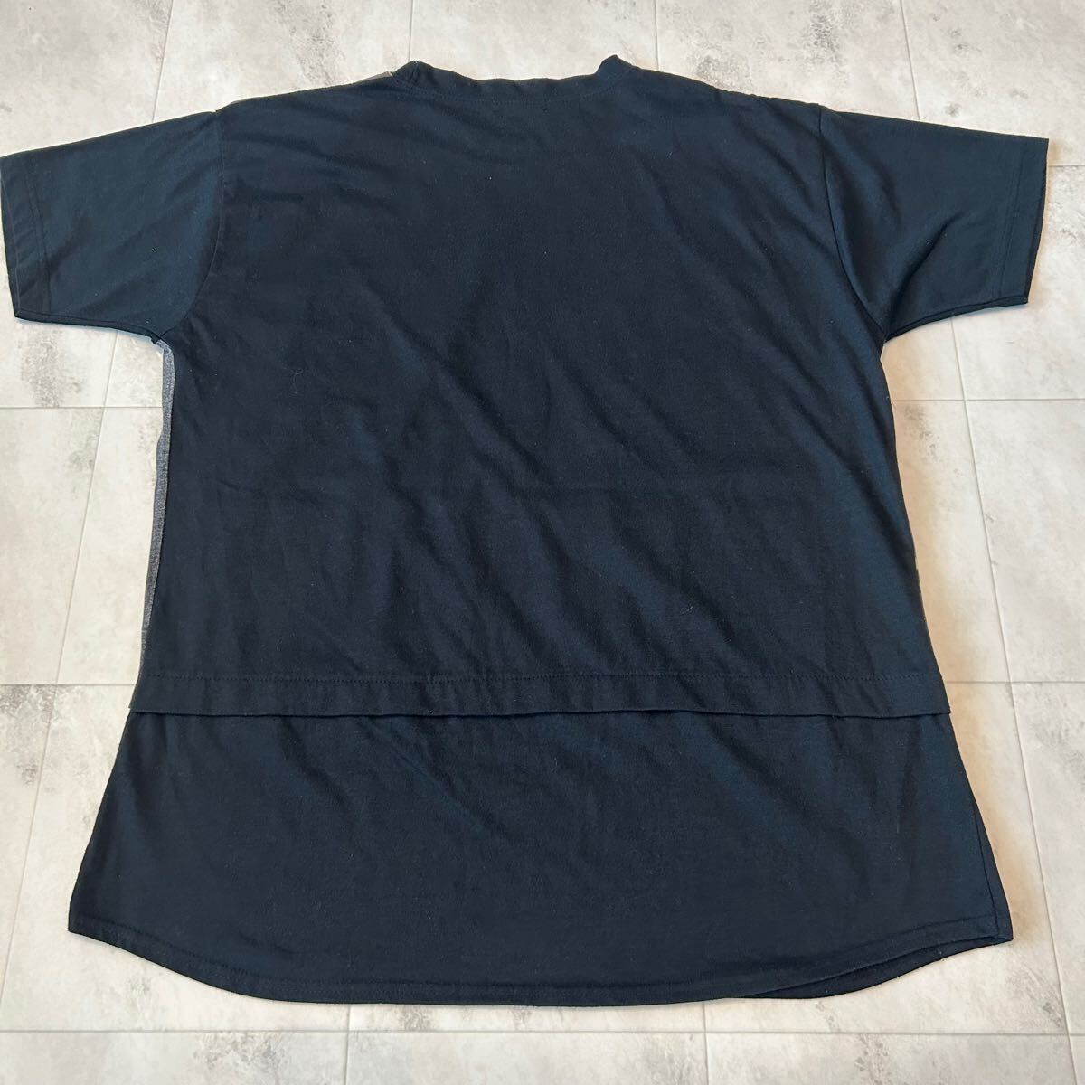 希少 80s 90s KANSAI O2 KANSAI YAMAMOTO 山本寛斎 ドッキング 再構築 ビンテージ 半袖Tシャツ_画像4