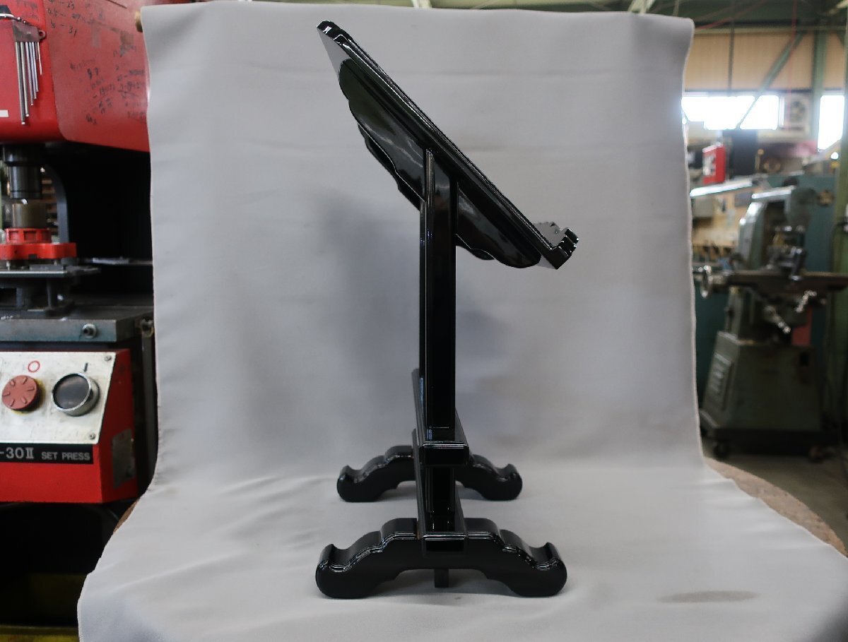 新品】見台 黒塗仕上 一尺四寸 ②-⑤ 仏壇・仏具 新品】見台 黒塗仕上 一尺四寸 ②-⑤ 仏壇・仏具