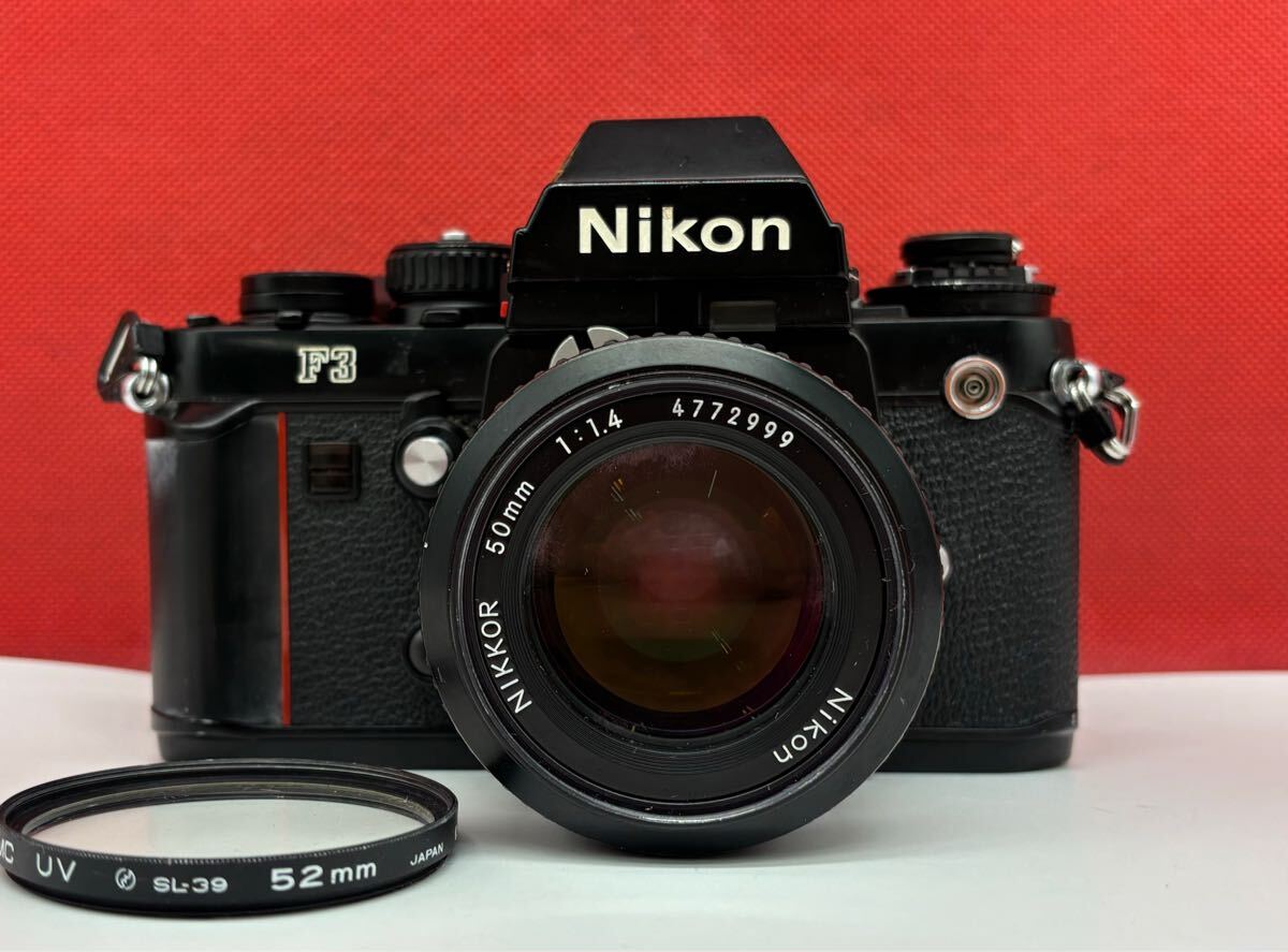 # Nikon F3 アイレベル フィルムカメラ 一眼レフカメラ ボディ NIKKOR 50mm F1.4 Ai レンズ シャッター、露出計OK 動作確認済 ニコン 