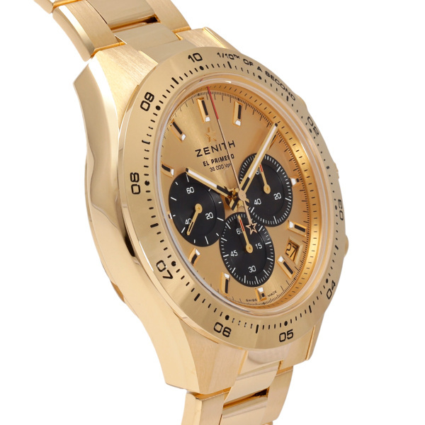 ゼニス ZENITH クロノマスター スポーツ 30.3101.3600/30.M3100 シャンパン/ブラック文字盤 中古 腕時計 メンズ