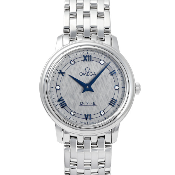オメガ OMEGA デ・ヴィル プレステージ 424.10.27.60.56.002 グレー文字盤 新品 腕時計 レディース