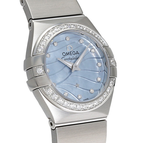 オメガ OMEGA コンステレーション プリュム 123.15.24.60.57.001 ブルー文字盤 新品 腕時(shí)計(jì) レディース