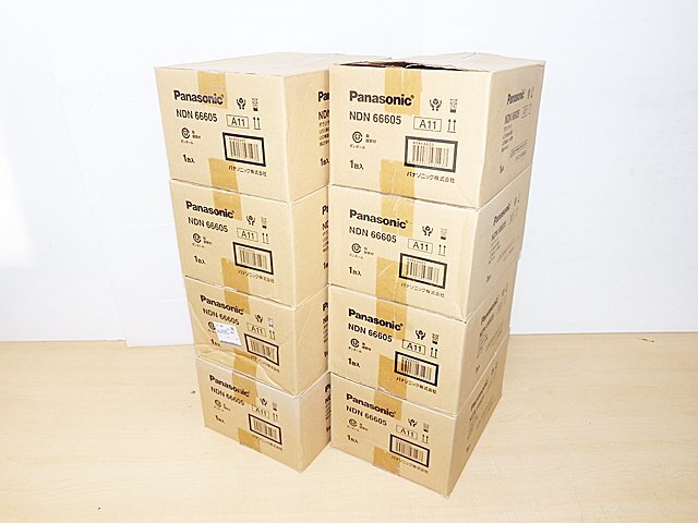 ∞【未使用/開封済】Panasonic パナソニック LED ダウンライト NDN66605 8個 15&16年製 DL550形 φ150 5000K 昼白色 拡散 埋込 □H8