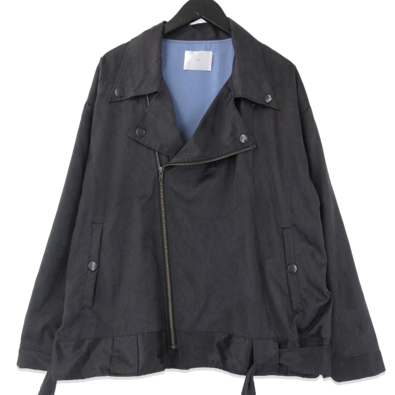 658 ゼロロクゴーハチ ダブルライダースジャケット Nia suede rider's jacket ポリエステル スエード調(diào) 日本制 ブラック 黒 71010760