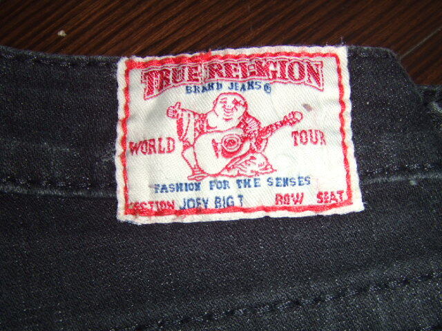 ★米国製 良品'人気モデル' TRUE RELIGION / デニムパンツ ブラック / W27(W76cmL83cm) ★