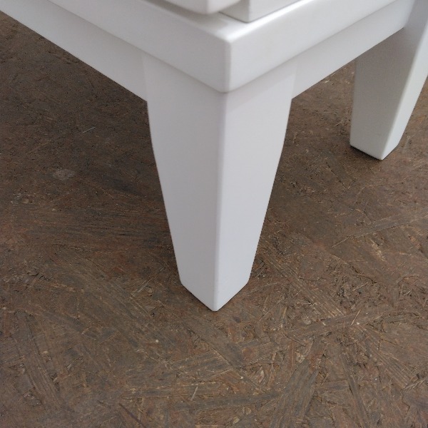 塩川光明堂 キャビネット ホワイト 天然木フレームガラスキャビネット_画像7