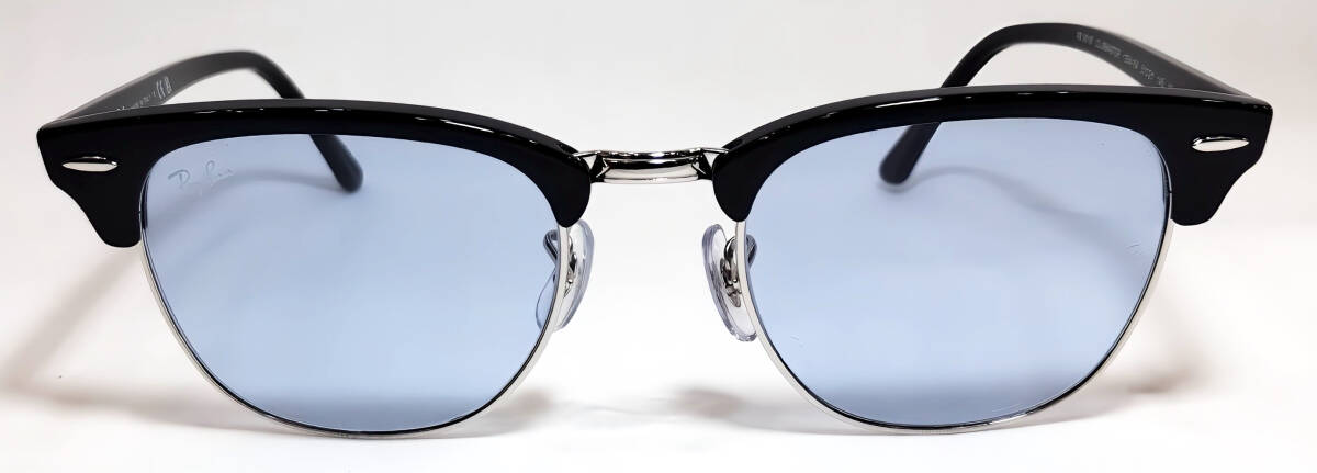 RB3016 135464 51-21 Black on silver RAY-BAN CLUBMASTER レイバン クラブマスター 國內(nèi)正規(guī) 正規(guī)保証書付き