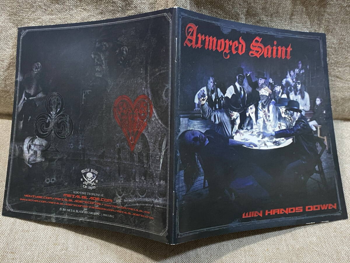 [ regular .. metal ] ARMORED SAINT - WIN HANDS DOWN RBNCD-1190 domestic the first version Japanese record with belt sticker attaching 