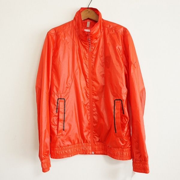 #anc プーマ PUMA フェラーリ ジャケット ブルゾン M 赤 ジップアップ メンズ [917680]