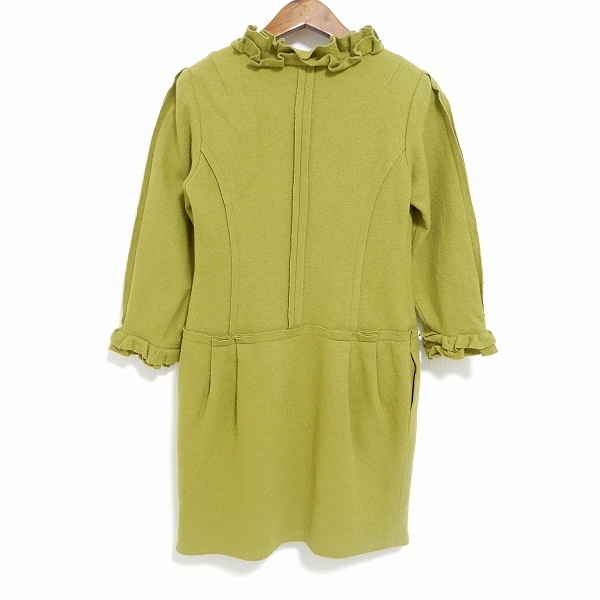 #wnc ミスアシダ missashida ワンピース 7 緑系 フリル 切替 バックジップ レディース [897856]_画像2