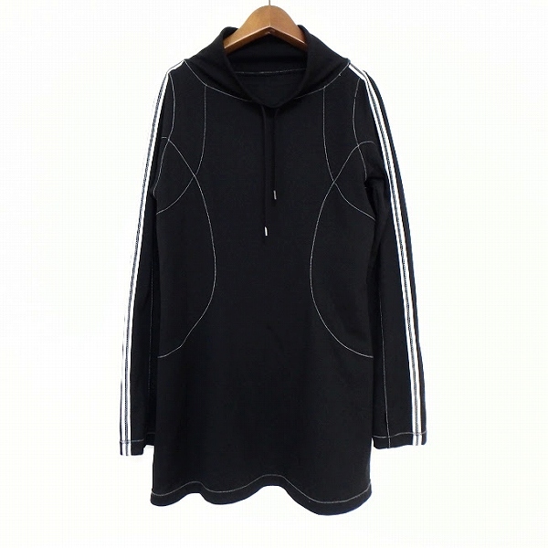 #anc ヒロココシノ HIROKOKOSHINO TRUNK チュニック 40 黒 ハイネック メッシュ レディース [921357]