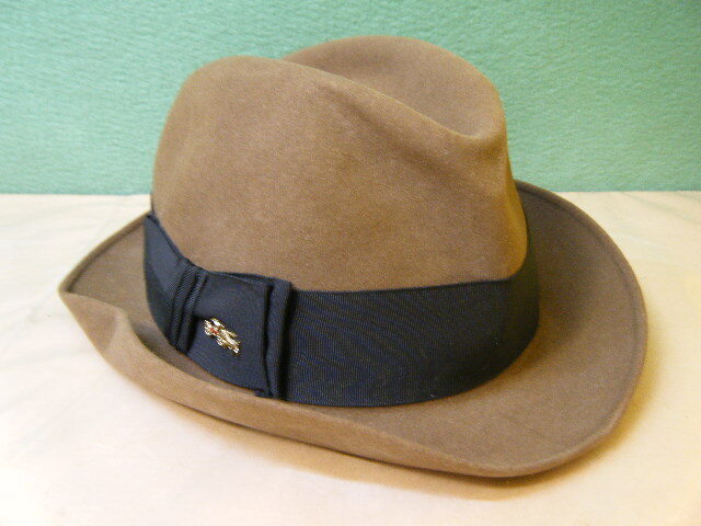YO11◆ 70～80年代頃　DOBBS　 Golden Coach ドブス フエルト ハット◆サイズ：6 7/8 USA製 ビンテージ_画像1
