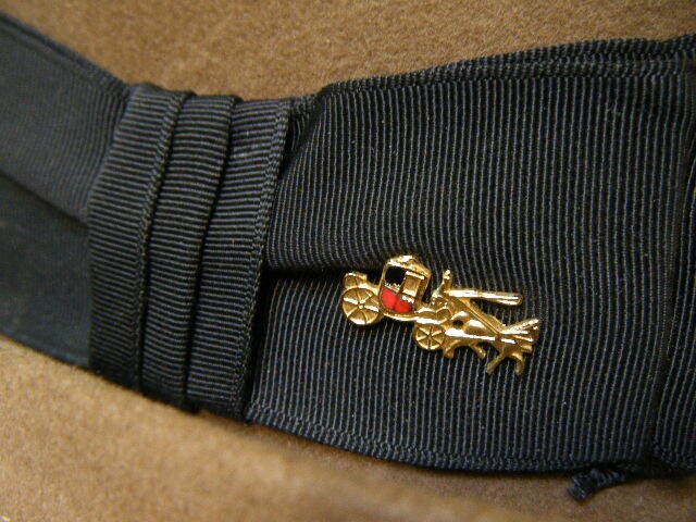 YO11◆ 70～80年代頃　DOBBS　 Golden Coach ドブス フエルト ハット◆サイズ：6 7/8 USA製 ビンテージ_画像3