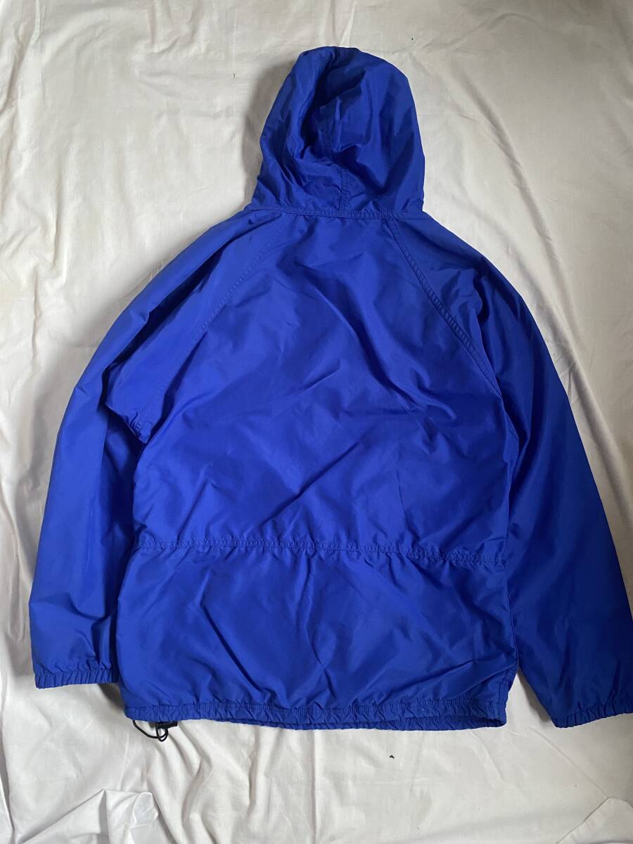 【ヴィンテージ】USA製 80s L.L.Bean エルエルビーン ナイロンアノラック フリースライナー ロイヤルブルー M アウトドア アメリカ製
