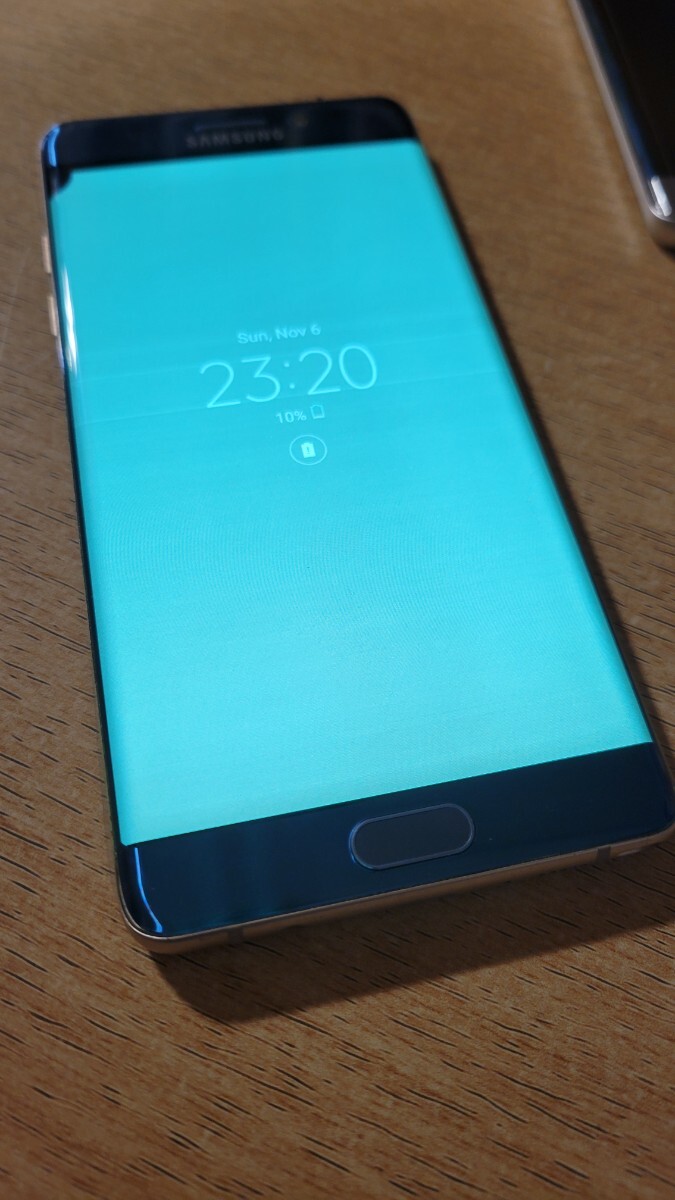 希少 サムスン Galaxy Note7 SM-N930FD コーラルブルー 背面
