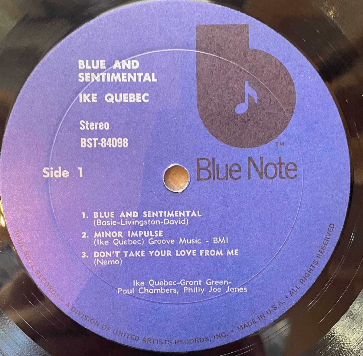 □BLUE NOTE/青ラベル黒b/LP□Ike Quebec アイク・ケベック/Blue