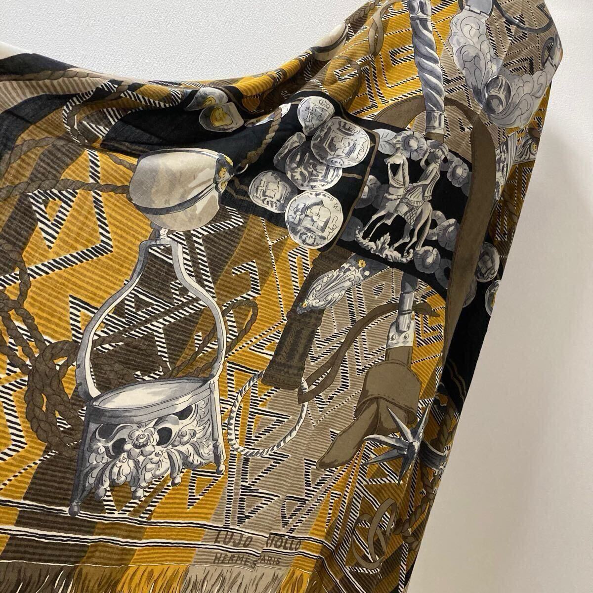 エルメス HERMES カシシル カレ140 大判ストール カシミヤ エルメス HERMES カシシル カレ140 大判ストール カシミヤ