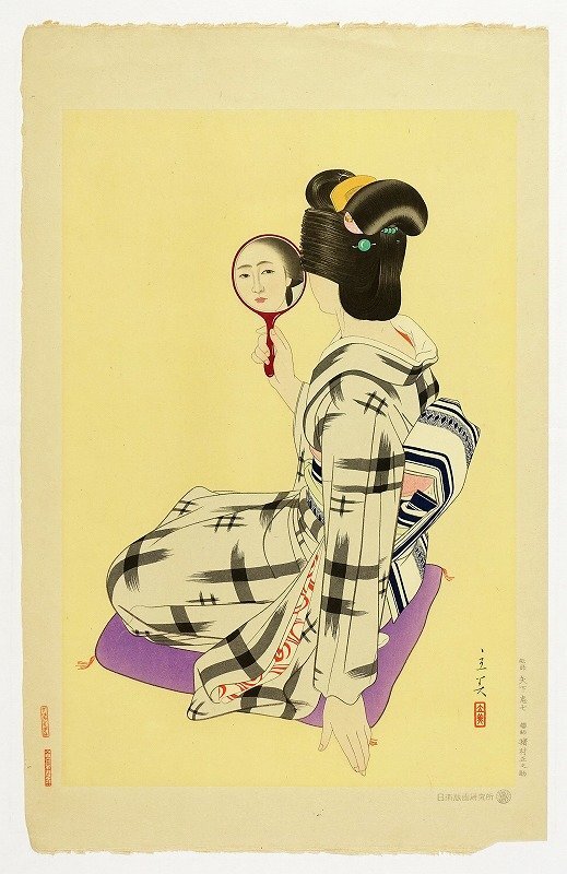 大津英敏、【函館 雪の日】「希少な画集より、状態良好、新品高級額装付、送料無料」 美術品・アンティーク・コレクション
